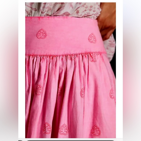 Anthropologie NWT Farm Rio Eyelet Maxi Skirt Size XS. - Picture 6 of 11